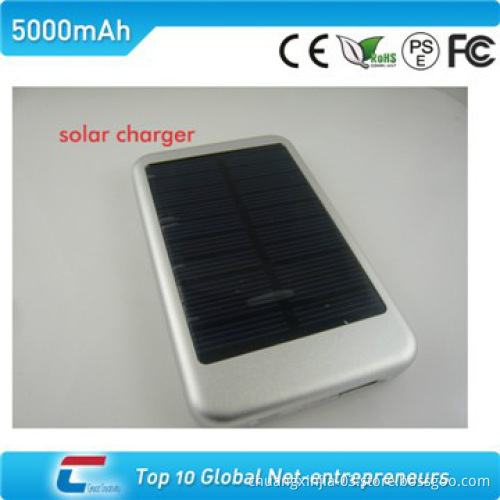 Solar panel charger with metal case for phone 5000/6000/7000mah